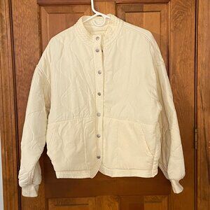 Blank NYC Quilted Jacket - Cream, M